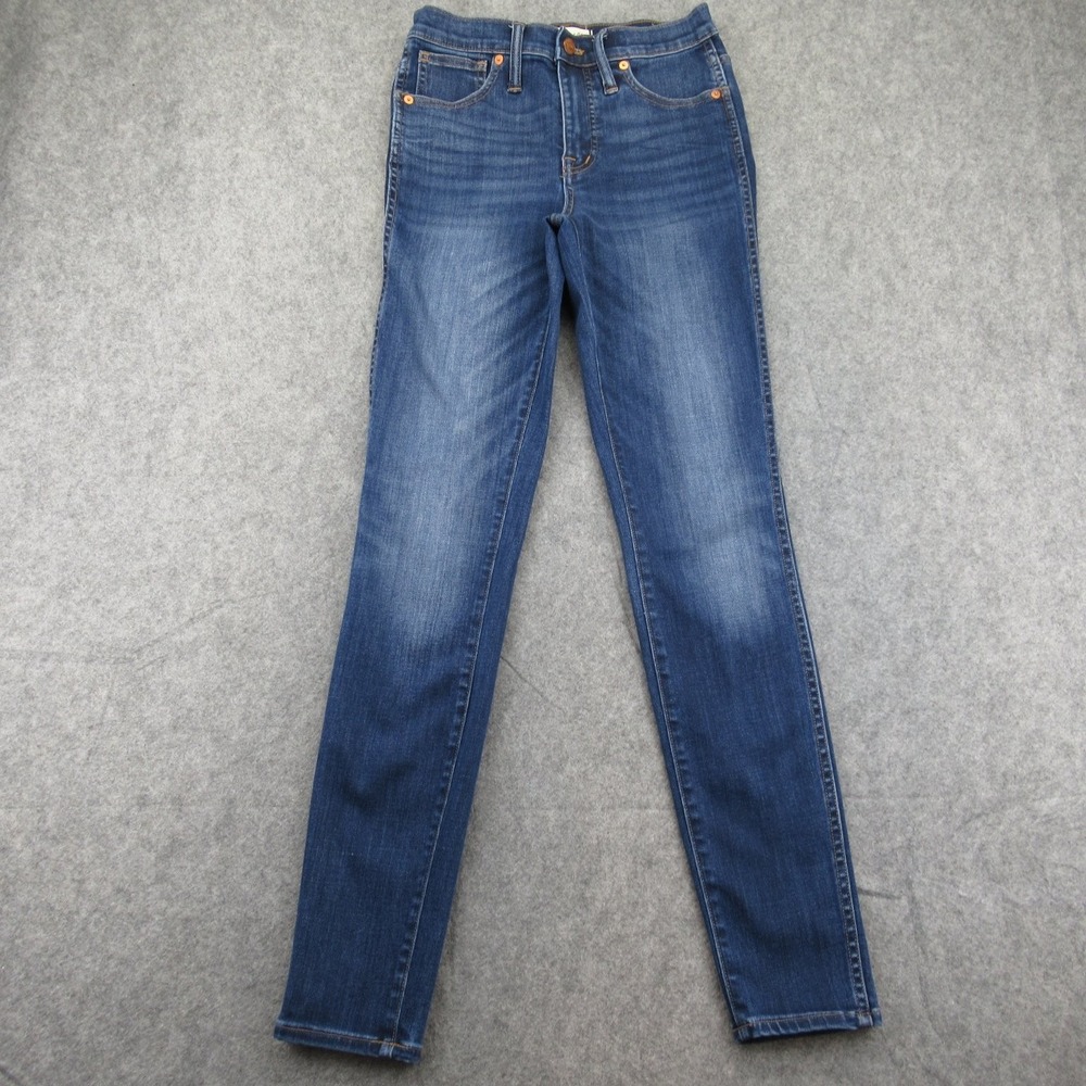 Madewell Women's Jeans 25T Blue Wash High-Rise Skinny Stretch